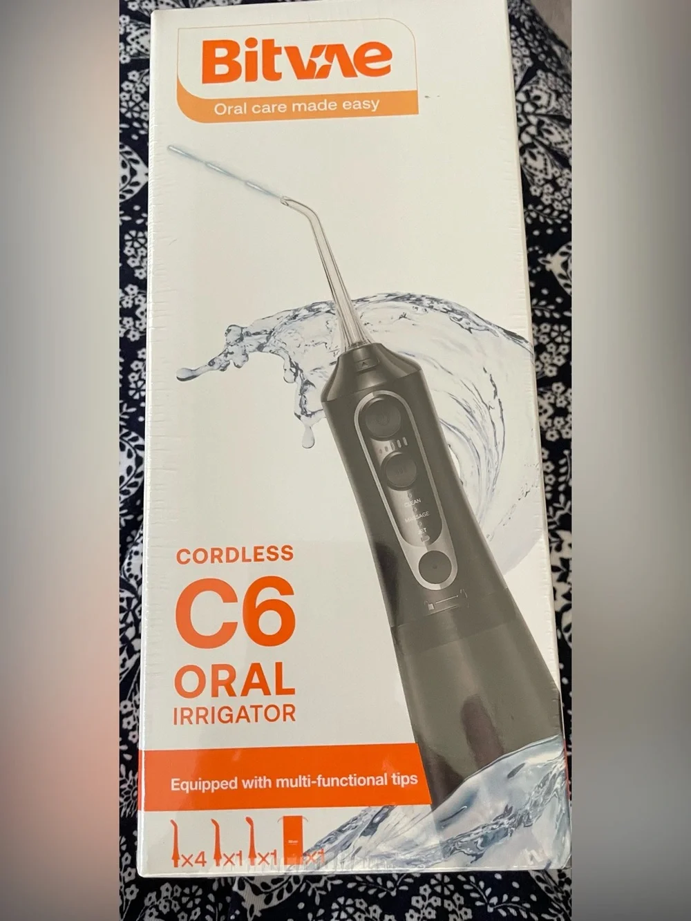 Cordless C6 Oral Irrigator - New Black
